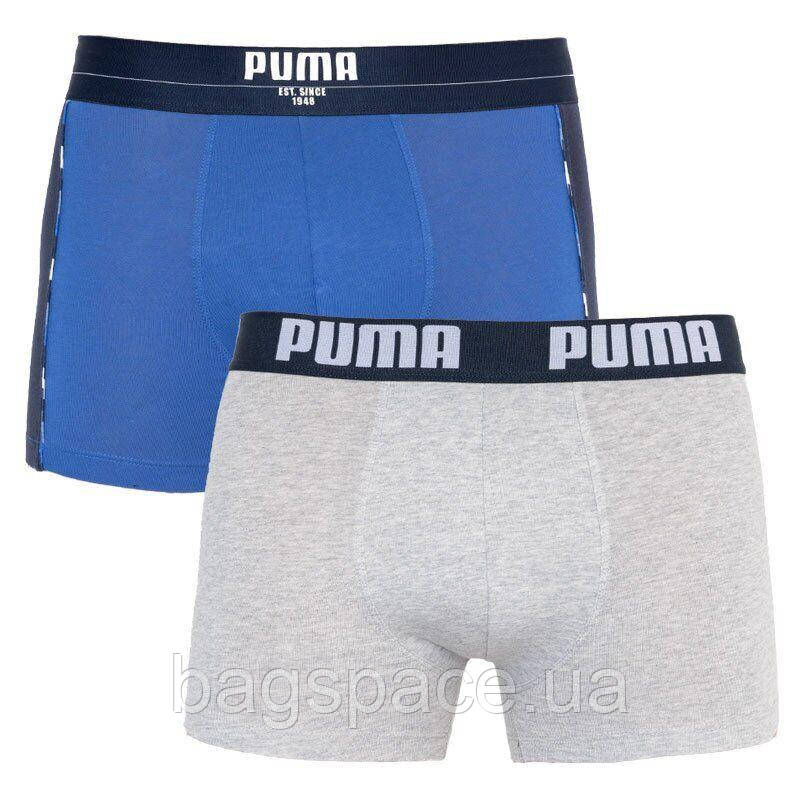 Труси-боксери Puma Statement Boxer L 2 пари blue gray (501006001-010) BS, код: 2467379