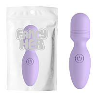 Компактный вибростимулятор для женщин Super Mini Wand Purple Cnt BS, код: 8373835