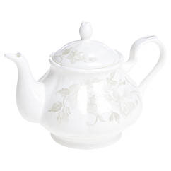 Чайник для заварювання чаю Lora Білий 73-071 900ml BS, код: 7245274