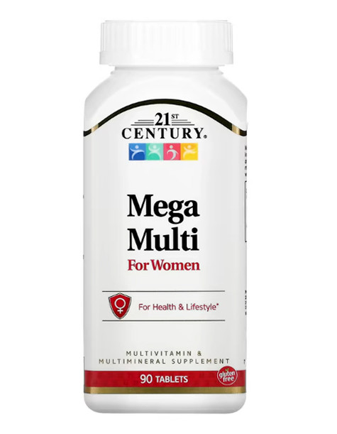 Вітаміни для жінок 21st Century Mega Multi For Women 90 таб США