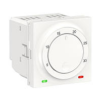 Термостат комнатный со встроенным датчиком 8А 2 модуля белый NU350118 Schneider Electric Unica New