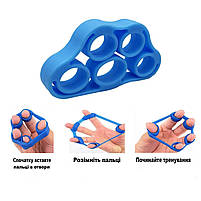 Еспандер кистьовий для розвитку пальців. Тренажер для пальців чорний 5 кг. Еспандер для рук, фото 3