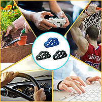 Еспандер кистьовий для розвитку пальців. Тренажер для пальців чорний 5 кг. Еспандер для рук, фото 4