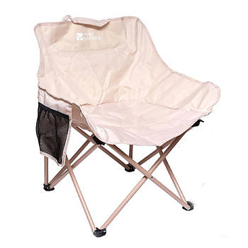 Стілець туристичний складаний зі спинкою DC-7406 Рожевий Кемпінговий стілець для відпочинку
