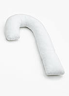 Подушка для вагітних обіймашка Coolki Бавовна з наволочкою White 170 см HR, код: 6748914