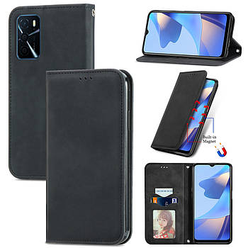 Чохол-книжка Skin Feel Leather Wallet для Oppo A16 / A16S / A16E / A54S Black