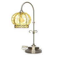 Настольная лампа прованс декоративная Brille BELL-007 Бронзовый BS, код: 7271977