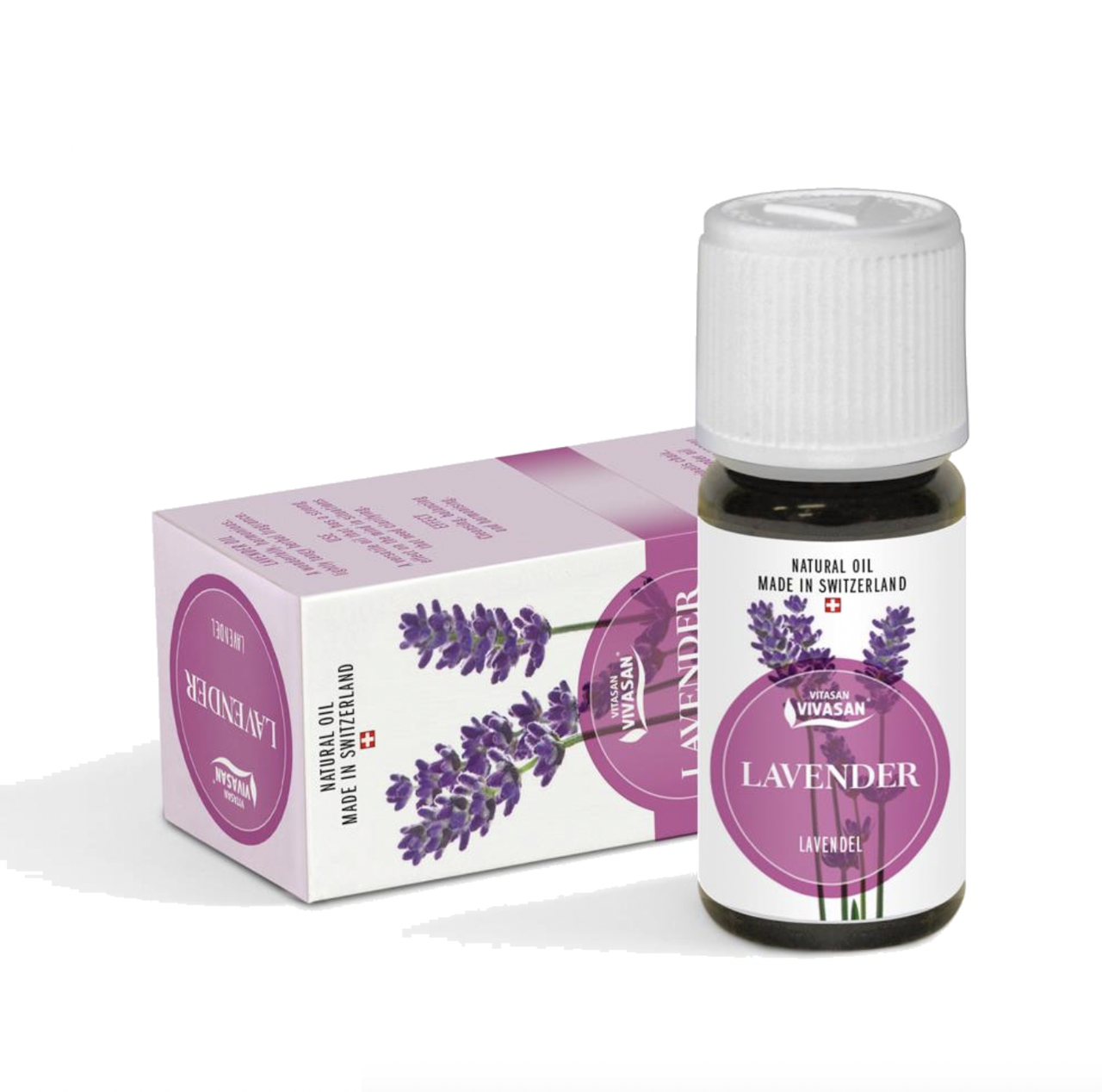 Натуральна ефірна олія Лаванда 10мл Вівасан Швейцарія Lavander oil Vivasan Switzerland