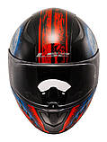 Мотошолом LS2 FF353 Rapid II Zombie Black Red, фото 3