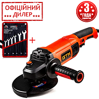 Болгарка GTM AG150/1500P сетевая, 1500 Вт, 150 мм