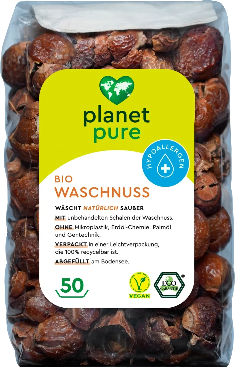 Органічні мильні горіхи для прання Planet Pure Waschnüsse Natur, 250 гр