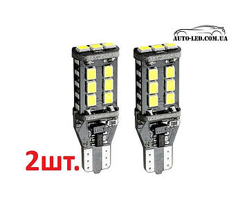 T15 W16W 12V LED лампа заднього ходу з CANBUS (обманка) 2шт(пара)