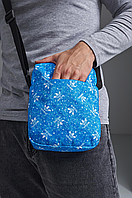Месенджер Адідас Adidas барсетка синя сумка Брендова барсетка Барсетка Барсетка шкіряна барсетка на плече лого мікс