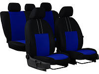 Автомобильные чехлы для Dacia Sandero 2012- POK-TER Economic с синей вставкой IB, код: 8276902