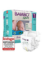 ЭКО Подгузники Bambo Nature. Размер 1 (Newborn 2-4 кг) 22 штук. Bambo Nature (310131)