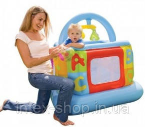 Дитячий надувний манеж Intex 48473 (117х117117 см.) 