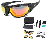 Защитные тактические солнцезащитные очки для тактического использования с поляризацией Daisy С9 4 комплекти л