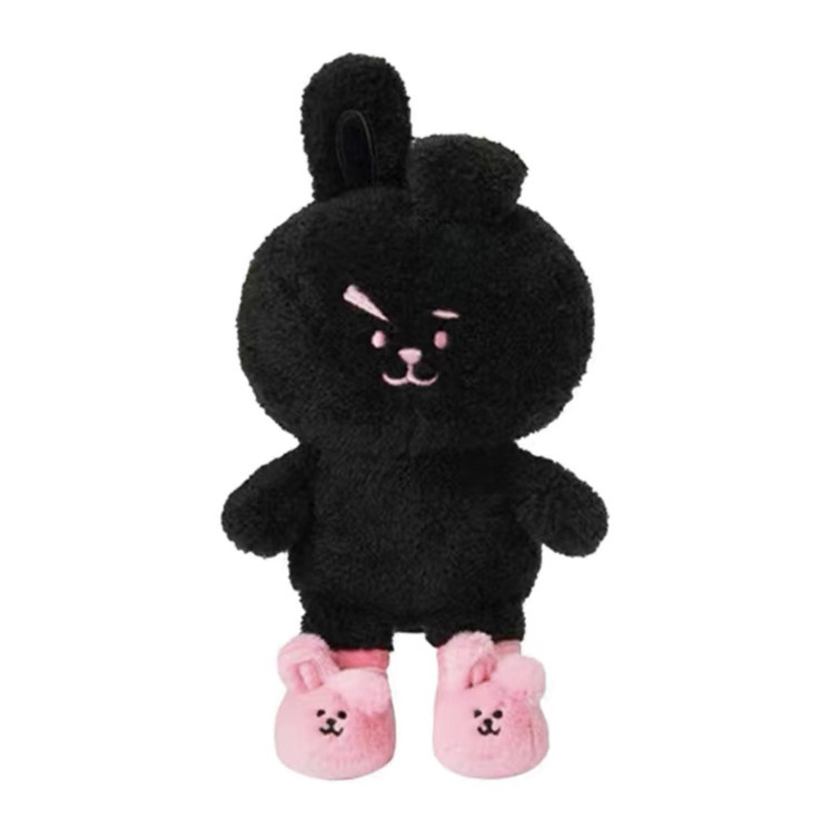 М'яка Іграшка COOKY LUCKY ARMY BT21 Кролик Куки персонаж BTS Чорний (00864)