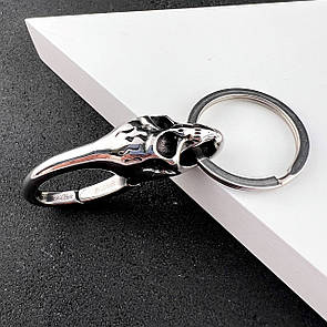 Брелок для ключів з нержавіючої медицинськои стали "Череп"