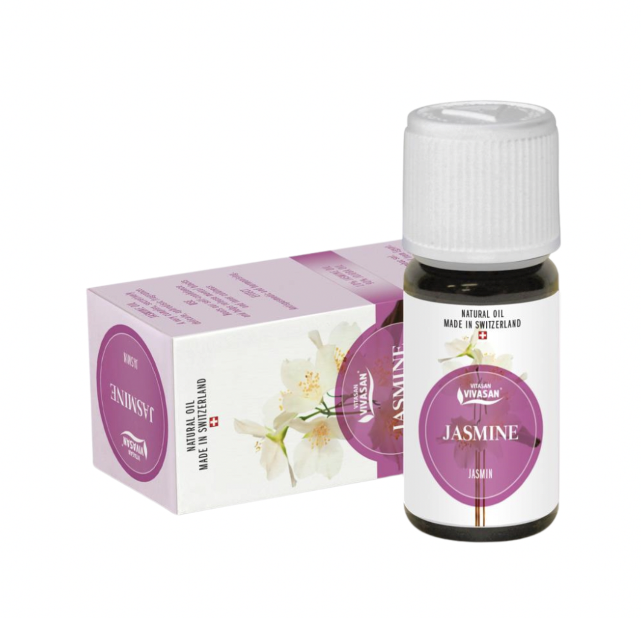 Натуральна ефірна олія Жасмин 10 мл Вівасан Швейцарія Vivasan Jasmine oil Switzerland