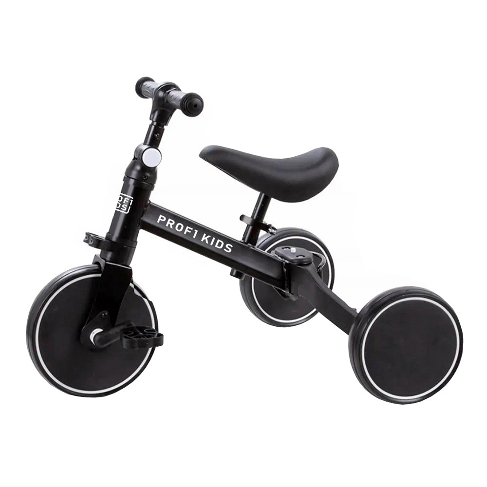 Дитячий триколісний велосипед біговел 3в1 PROFI KIDS MBB 1008-1 чорний