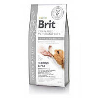 Сухий корм Brit VetDiet Dog Mobility, для здоров'я суглобів, з оселедцем, лососем, горохом та гречкою, 12 кг