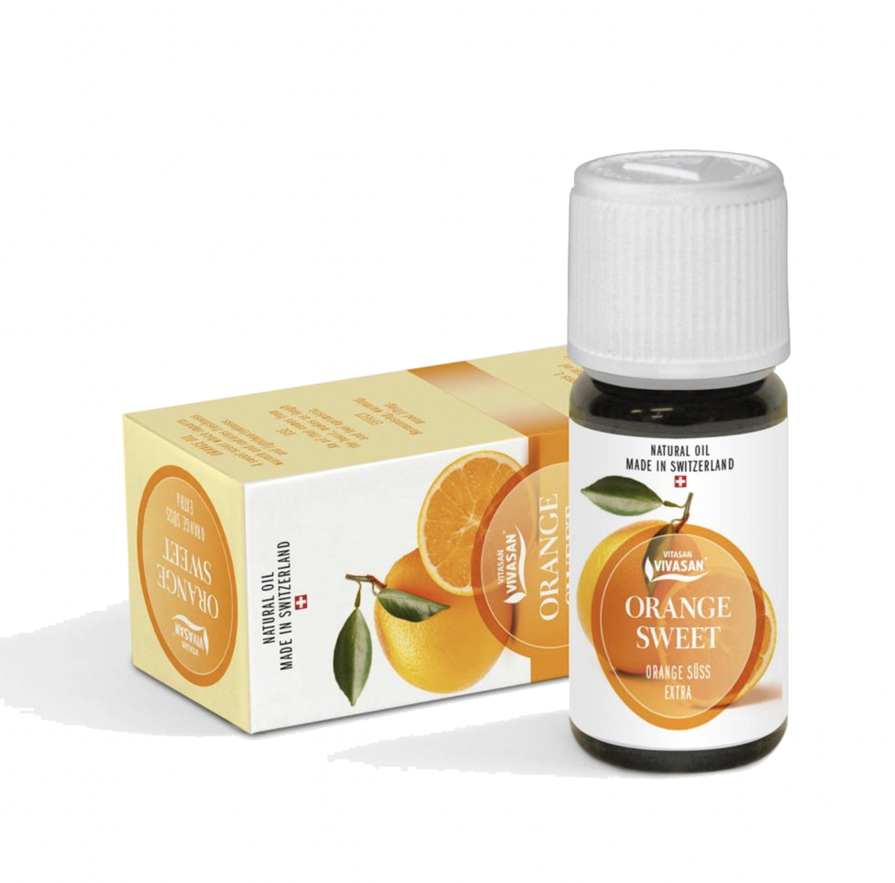 Натуральна ефірна олія Апельсин 10мл Вівасан Швейцарія Vivasan Orange Oil Switzerland