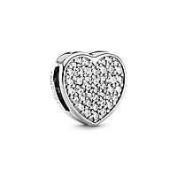 Серебряный шарм Пандора Pandora "Сердце паве" Pandora Reflexions 798684C01