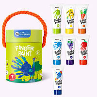 Детские пальчиковые краски Jar Melo 7 цветов по 60 мл (JA91272) MD, код: 8327243