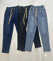 Жіночі джинси МОМ в чорному кольорі розміри від 42 по 50
