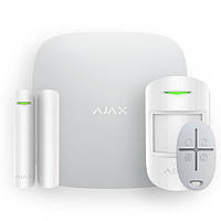 Комплект беспроводной сигнализации Ajax StarterKit 2 (8EU) white с поддержкой датчиков с фото MD, код: 7774092