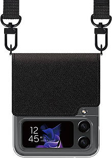 Чохол Araree Canvas Diary Black для Samsung Galaxy Z Flip 4