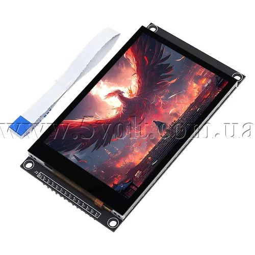 Дисплей IPS 3.5 480х320 драйвер ST7796U ємнісний сенсор FT6336, фото 1