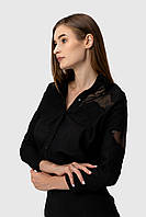 Рубашка однотонная женская Es-Q 2680 S Черный (2000989958680) MD, код: 8309572