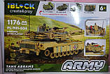 Конструктор IBLOCK  PL-921-504 Армия M1 Abrams  абрамс м1  1176 деталей  армія ЗСУ, фото 5