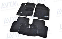 Автомобільні килимки ворсові для Hyundai Accent Solaris 2011- Premium Чорні