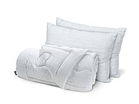 Набор одеяло и 2 классические подушки Dormeo Carbon 200х220 см Белый MD, код: 8105914