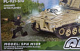 Конструктор IBLOCK PL-921-510  Армия SPH M109 САУ М109 АРМІЯ ЗСУ 1323 деталі, фото 3