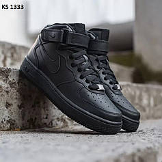 Nike Air Force Hight (чорні) ЗИМА 41