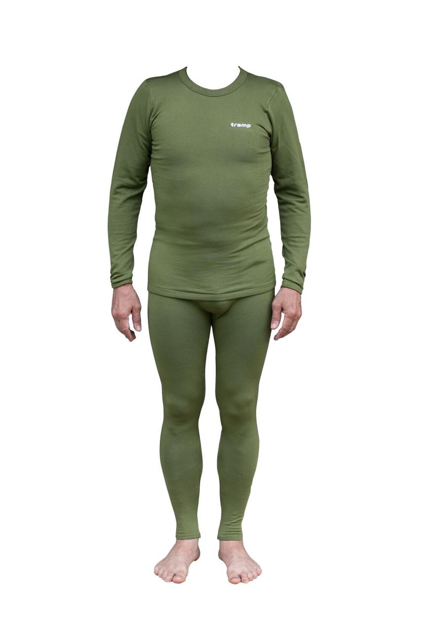Термобілизна чоловіча Tramp Warm Soft комплект (футболка+штани) олія UTRUM-019-olive, UTRUM-019-olive-S/M