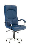 Кресло офисное Germes steel механизм Anyfix крестовина CHR68 экокожа Eco-22 (Новый Стиль ТМ)