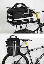 Велосумка-штани трансформер на багажник (переносна), фото 4
