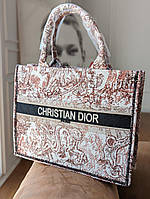 Сумка женская Диор шопер , сумка Dior шоппер красный