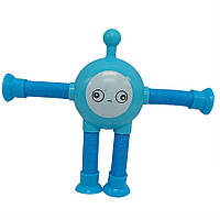 Дитяча іграшка антистрес Телепузик з гнучкими телескопічними лапами ZB-59 з підсвічуванням (Blue) ld