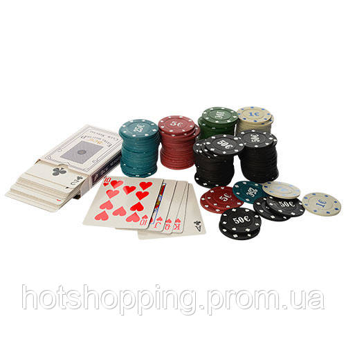 Настільна гра Покер D7 фішки з номіналом ht - фото 3 - id-p2146531549