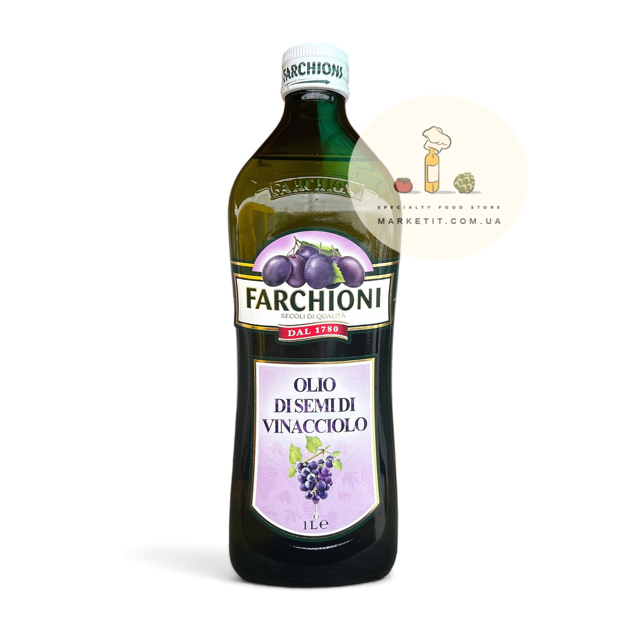 Виноградное масло Farchioni Olio di Semi di Vinacciolo, 1 л.