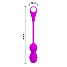 Вібротарики Pretty Love Elvira Phone Control Vibro Balls Purple, керування з телефона, фото 2