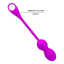 Вібротарики Pretty Love Elvira Phone Control Vibro Balls Purple, керування з телефона, фото 3