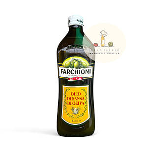 Рафінована оливкова олія Farchioni Olio di Sansa di Oliva суміш з олією холодного пресування 1 л.