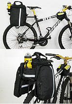 Велосумка-штани трансформер на багажник (переносна), фото 5